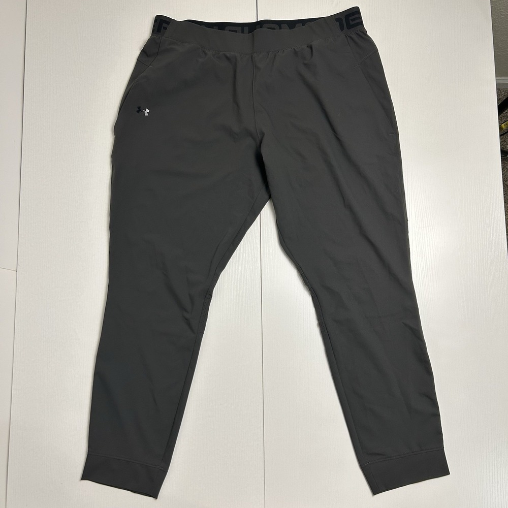 Under Armour UA Womens Vanish Woven Jogger Pants Gray‎ Loose Fit  ~ Size XL